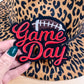 Red Game Day Football Hat/Pocket Patch