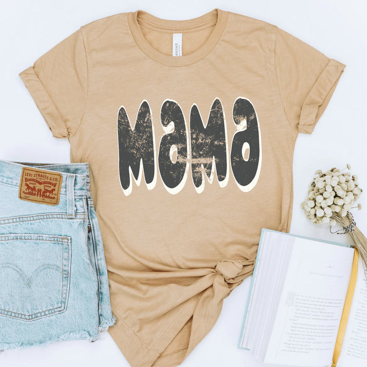 Mama Retro Distressed DTF Transfer
