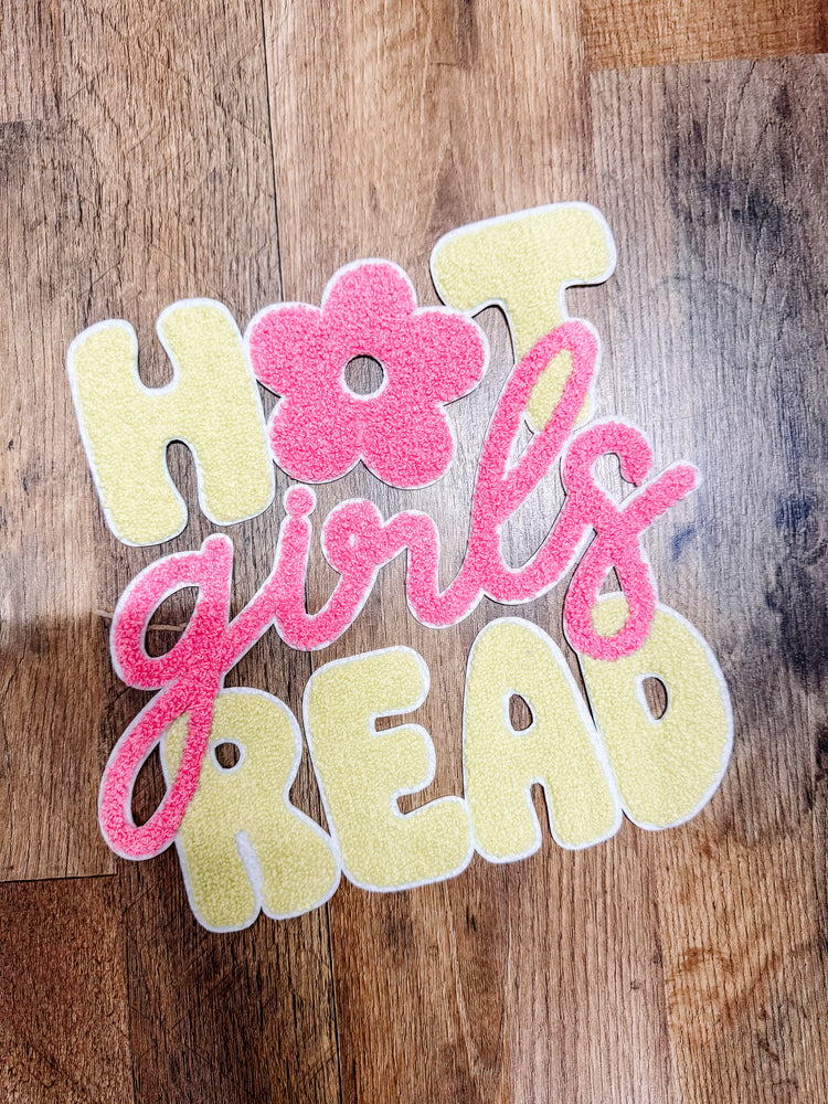 Hot Girls Read Chenille Patch (Adult Size)