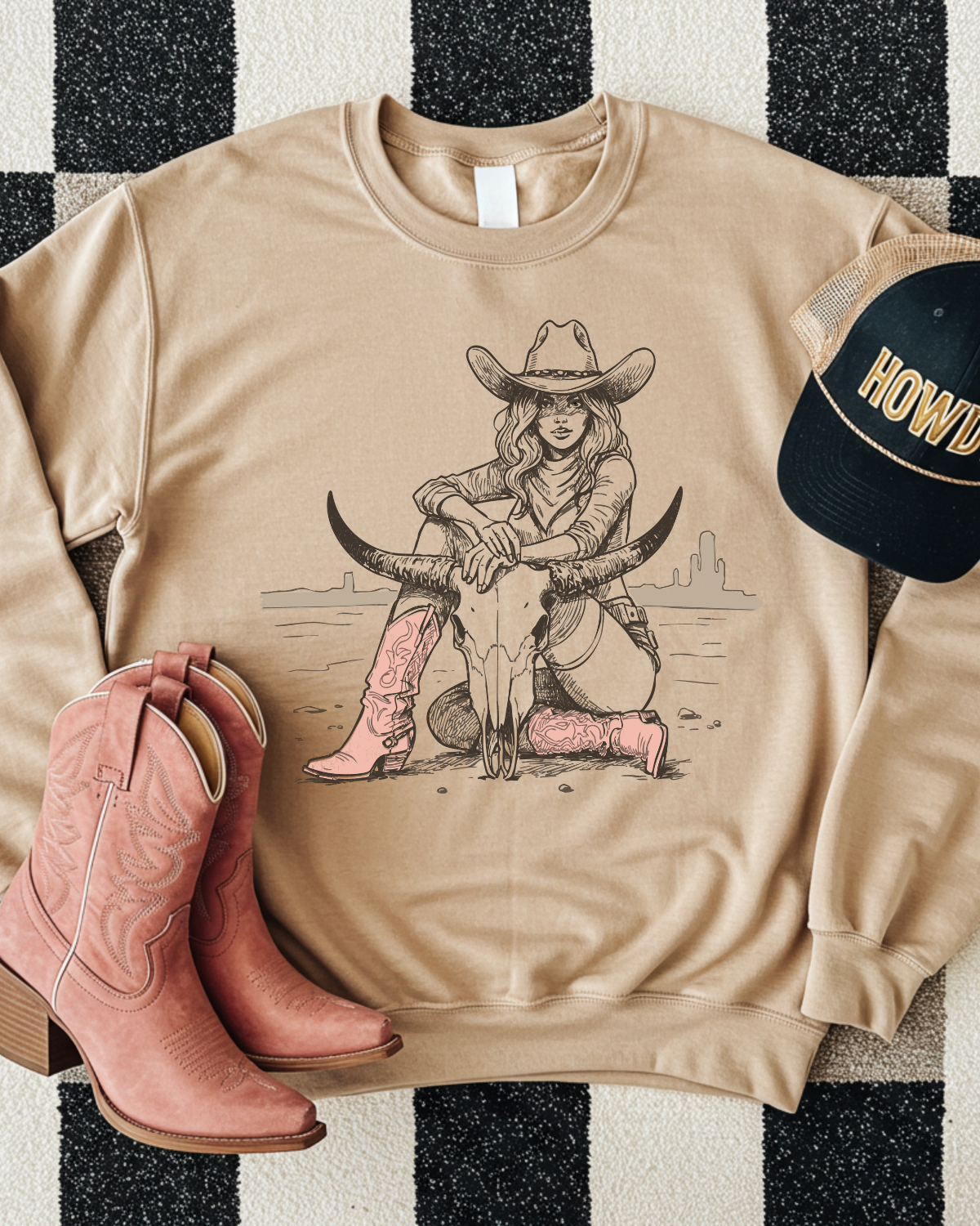 Desert Cowgirl DTF Transfer