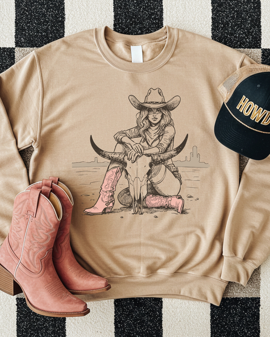 Desert Cowgirl DTF Transfer