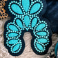 Turquoise Smash Chenille Patch