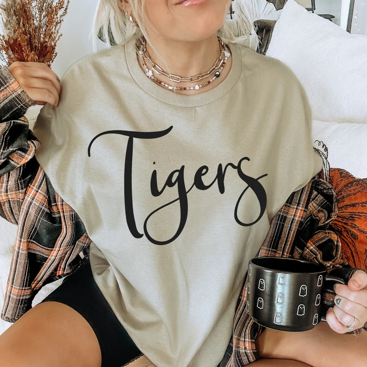 Script Tigers School Spirit DTF Transfer