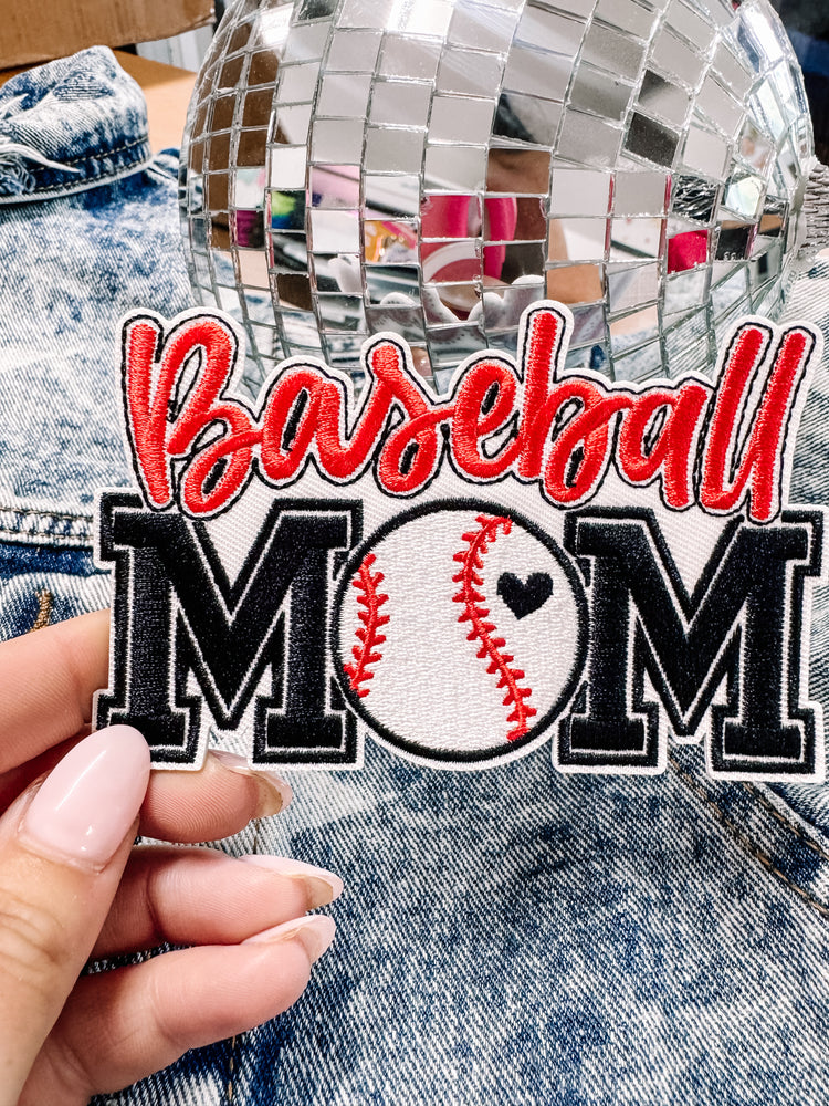Oversized Baseball Mom Hat/Pocket Patch