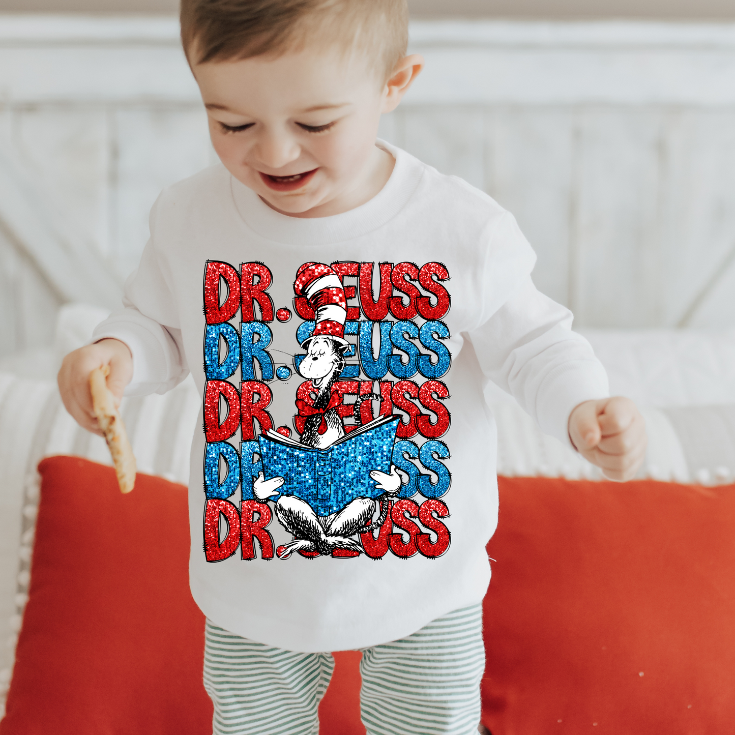 Faux Glitter Dr. Seuss (Read Across America) DTF Transfer