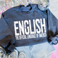 English (White) PNG Digital Download