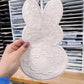 Lace Sequin Easter Bunny Chenille Patch