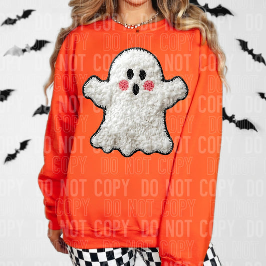 Faux Yarn Ghost Halloween DTF Transfer