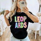 Neon Faux Sequin Leopards School Spirit DTF Transfer