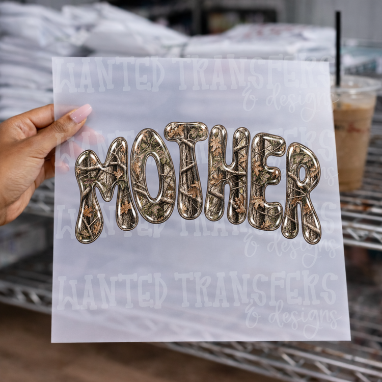 Balloon Camo Mother DTF Transfer