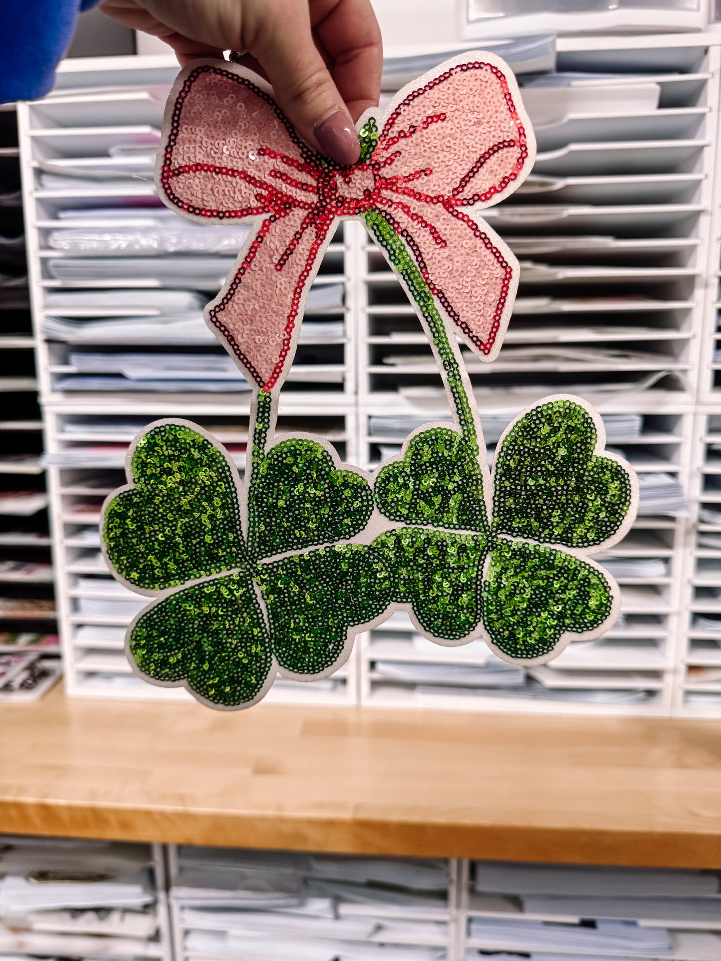 Clover Coquette Sequin Patch