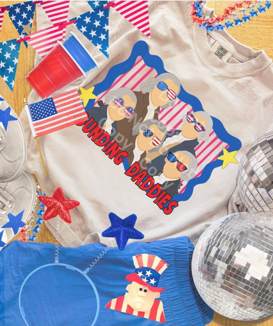 Founding Daddies 4th of July DTF Transfer