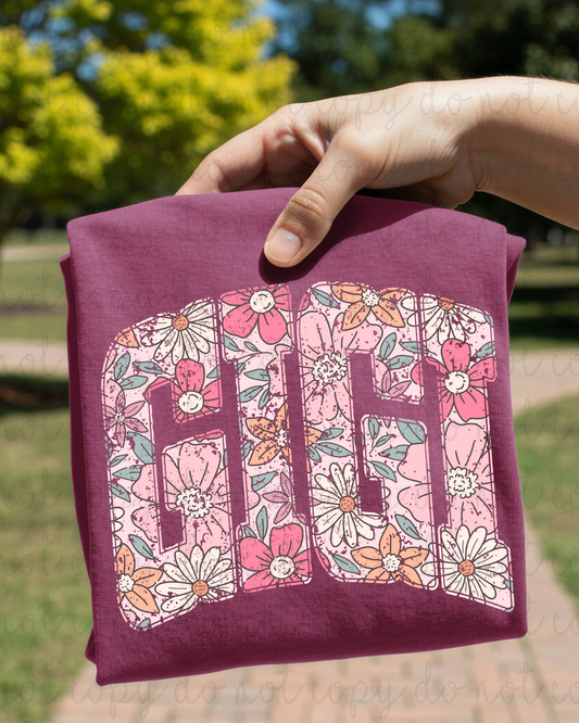 Floral Gigi DTF Transfer