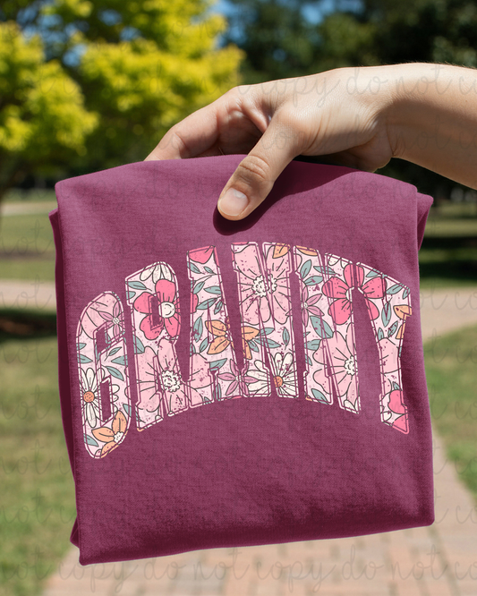 Floral Granny DTF Transfer