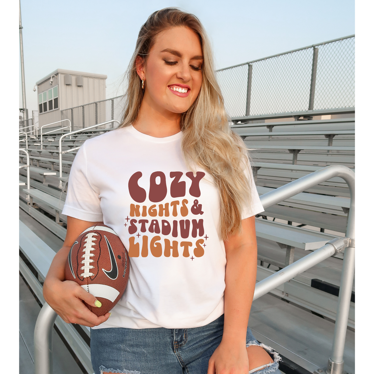 Cozy Nights Stadium Lights DTF Transfer