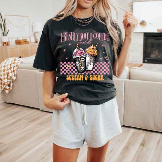 Freshly Boo'd Coffee DTF Transfers