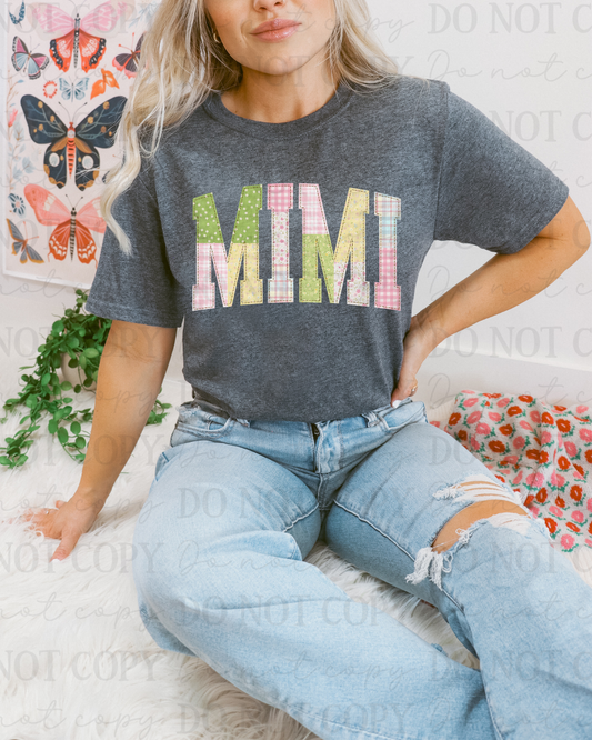 Faux Fabric Spring Mimi DTF Transfer