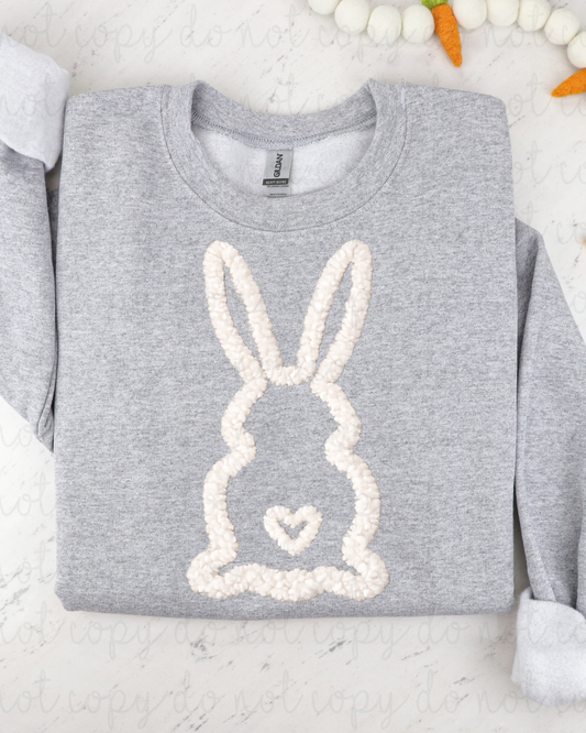 Faux Yarn Bunny DTF Transfer