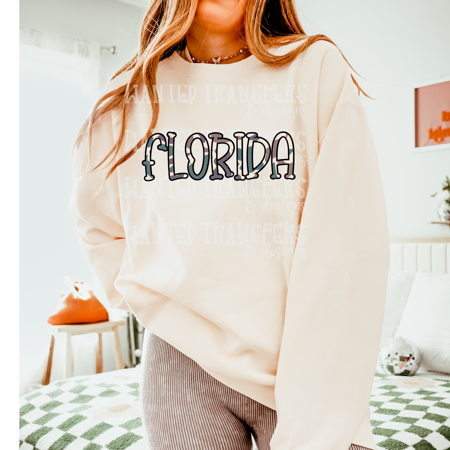 Camo State Florida DTF Transfer