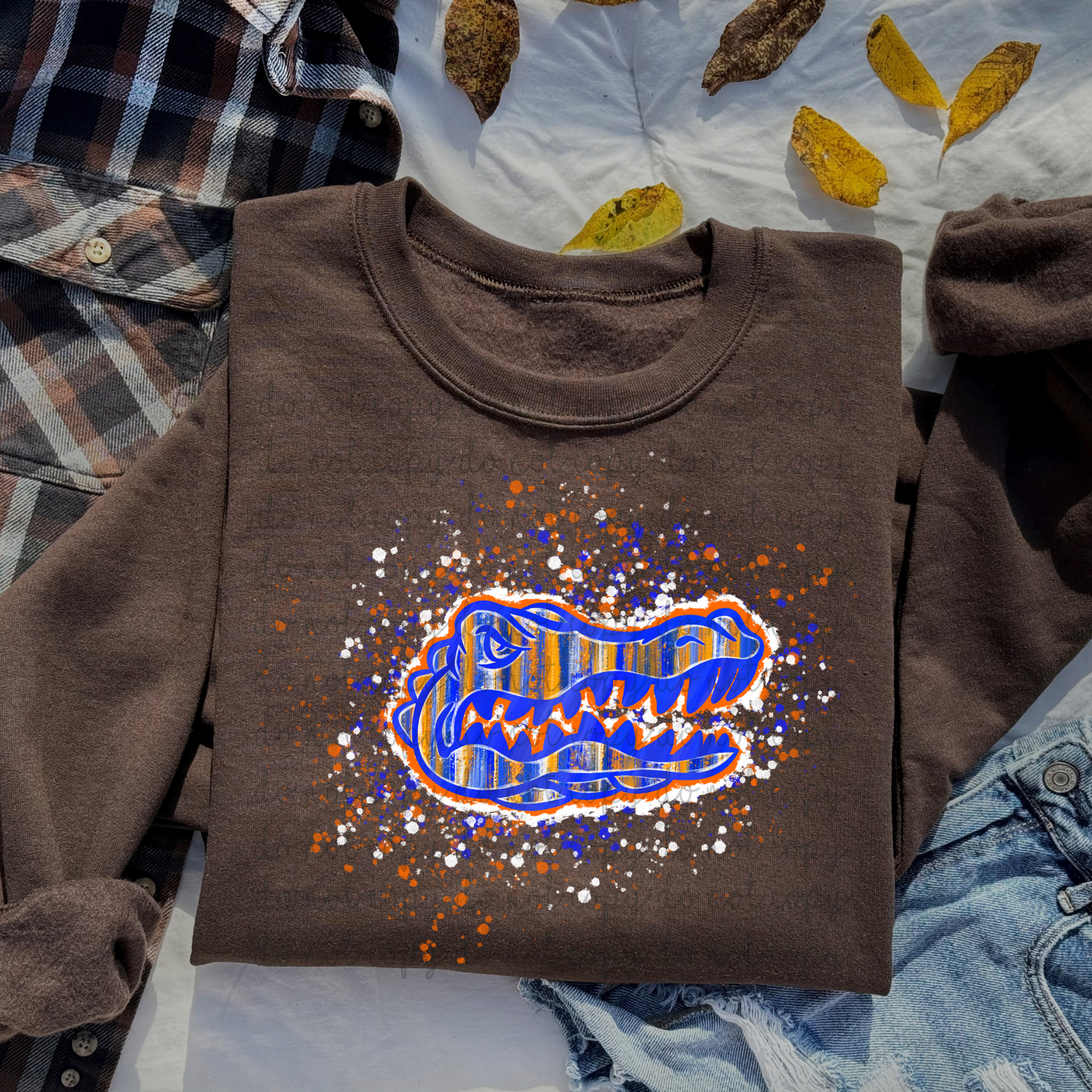 Brushstroke Florida Gators DTF Transfer