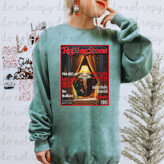 Fra Gee Lay Christmas Rolling Stone DTF Transfers