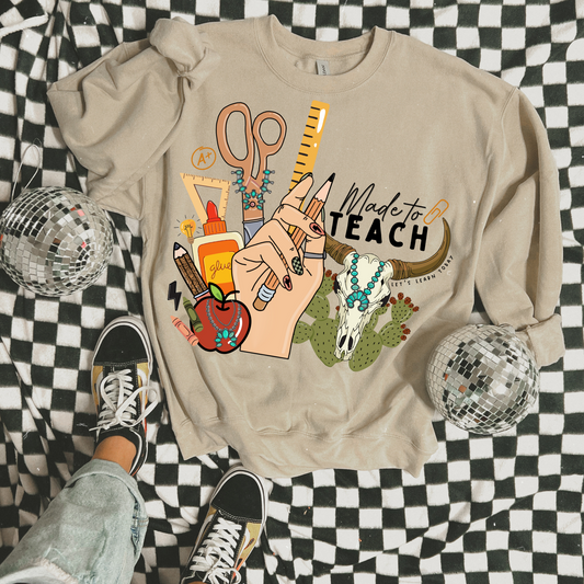 Made to Teach Western Teacher DTF Transfer