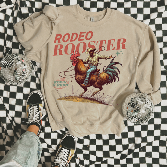 Rodeo Rooster Western DTF Transfer