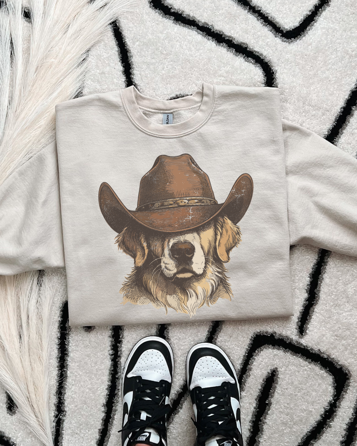 Golden Cowboy DTF Transfer