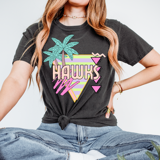 Hawks Palm Tree Mascot DTF Transfer