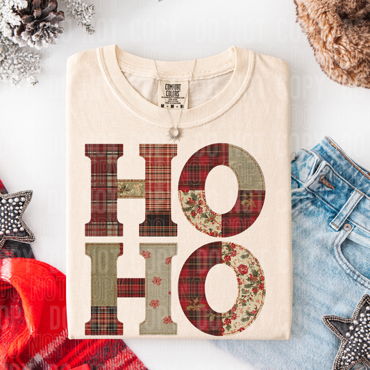 Ho Ho Patch Christmas DTF Transfer