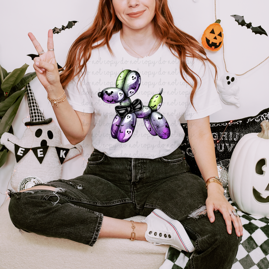 Halloween Balloon Dog DTF Transfer