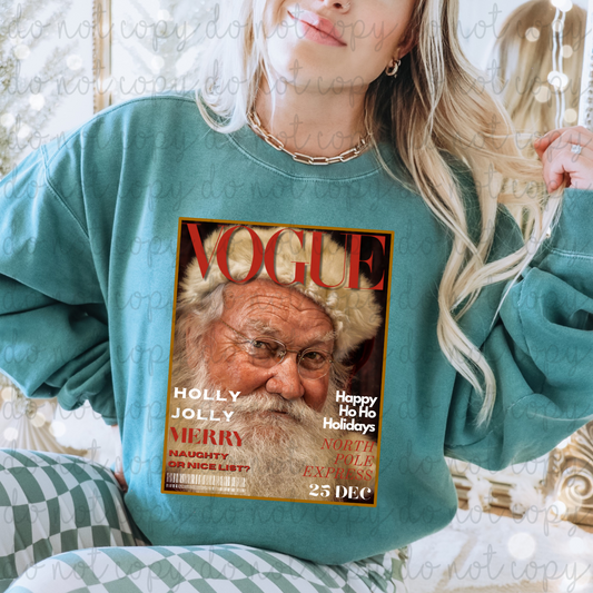 Happy Ho Ho Holidays Christmas Vogue DTF Transfers