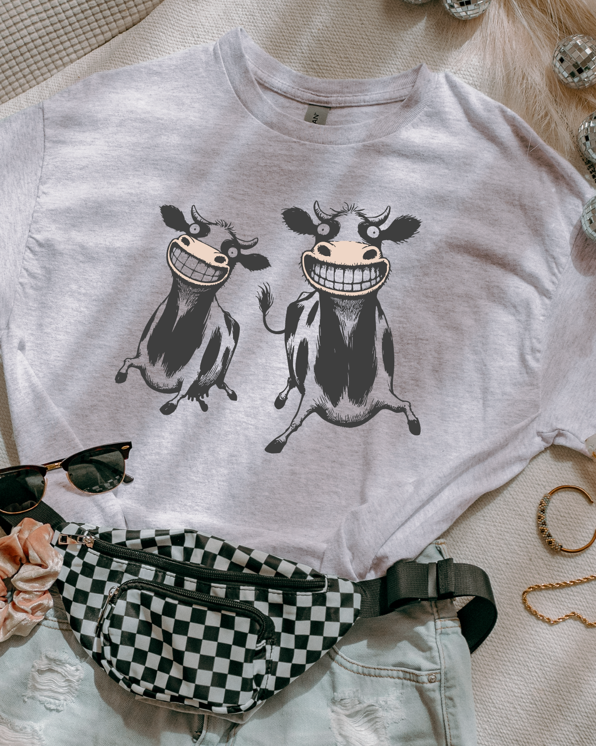 Hilarious Cows DTF Transfer