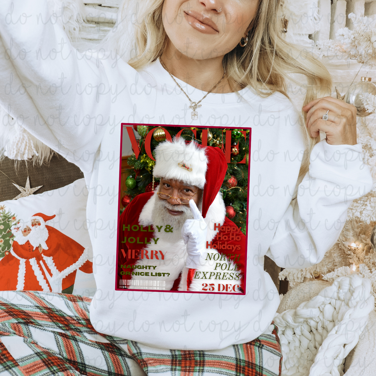 Holly & Jolly Christmas Vogue DTF Transfers