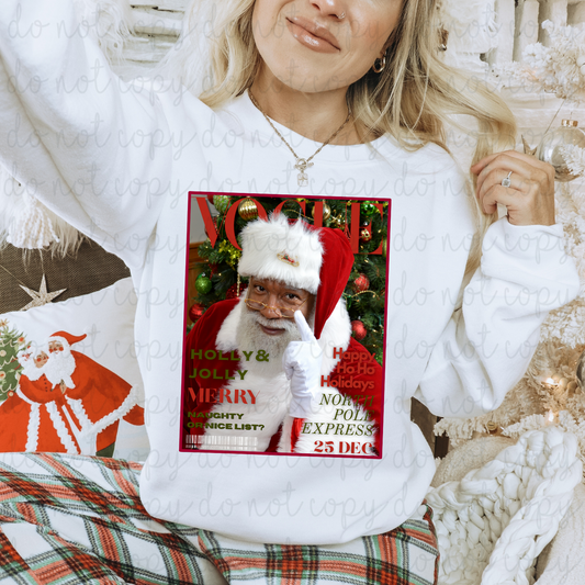 Holly & Jolly Christmas Vogue DTF Transfers