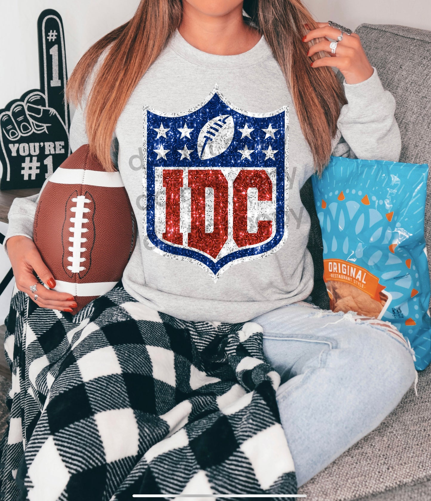 IDC Sports Faux Glitter DTF Transfer