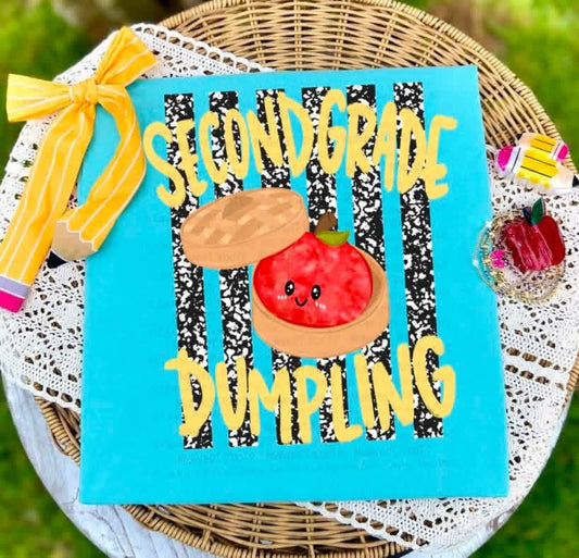 Second Grade Dumpling Back to School DTF Transfer