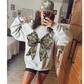 Distressed Camo Coquette Bow DTF Transfer