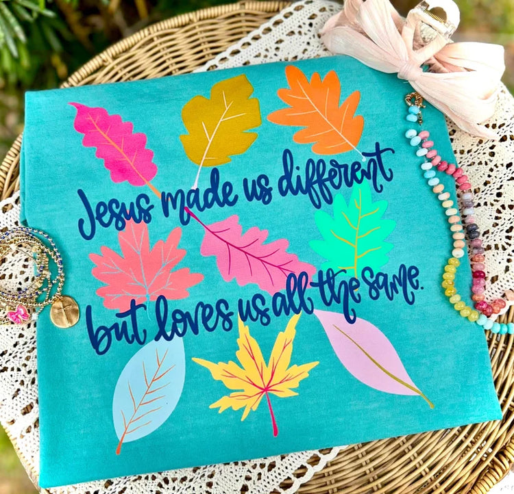 Jesus Made Us Different But Loves Us All the Same Faith DTF Transfer