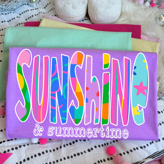 Groovy Sunshine & Summertime DTF Transfer