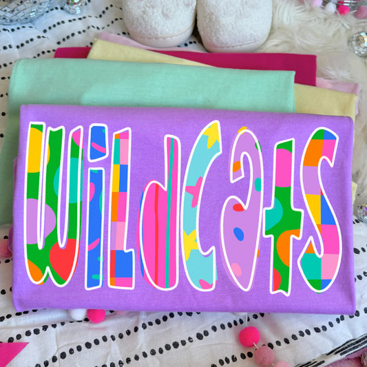 Groovy Wildcats DTF Transfer