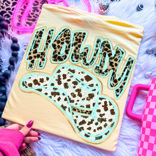 Animal Print Howdy DTF Transfer