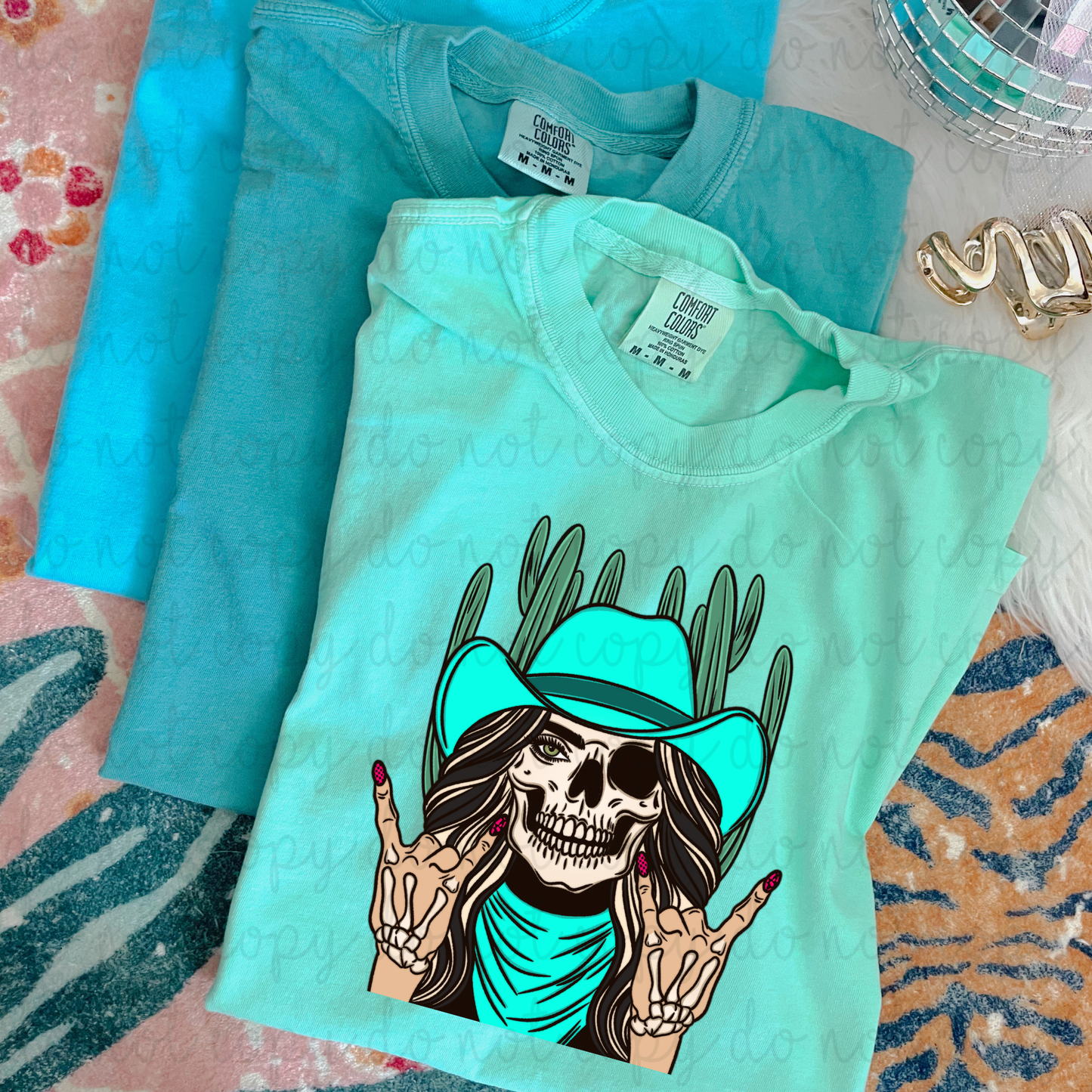 Cowgirl Skull DTF Transfer