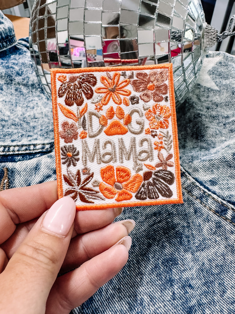 Floral Dog Mama Hat/Jacket Patch