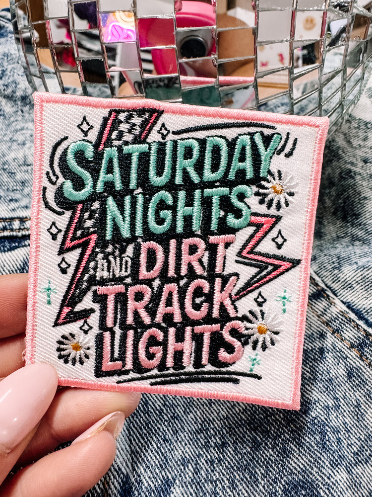 Saturday Night & Dirt Track Lights Hat/Jacket Patch
