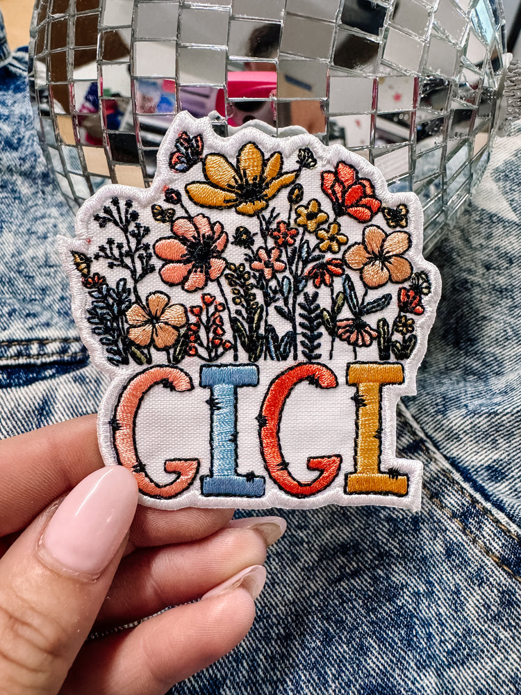 Floral Gigi Hat/Jacket Patch