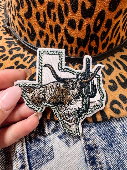 Longhorn Texas Hat/Jacket Patch