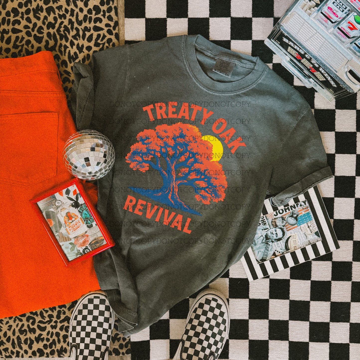 Retro Treaty Oak DTF Transfer