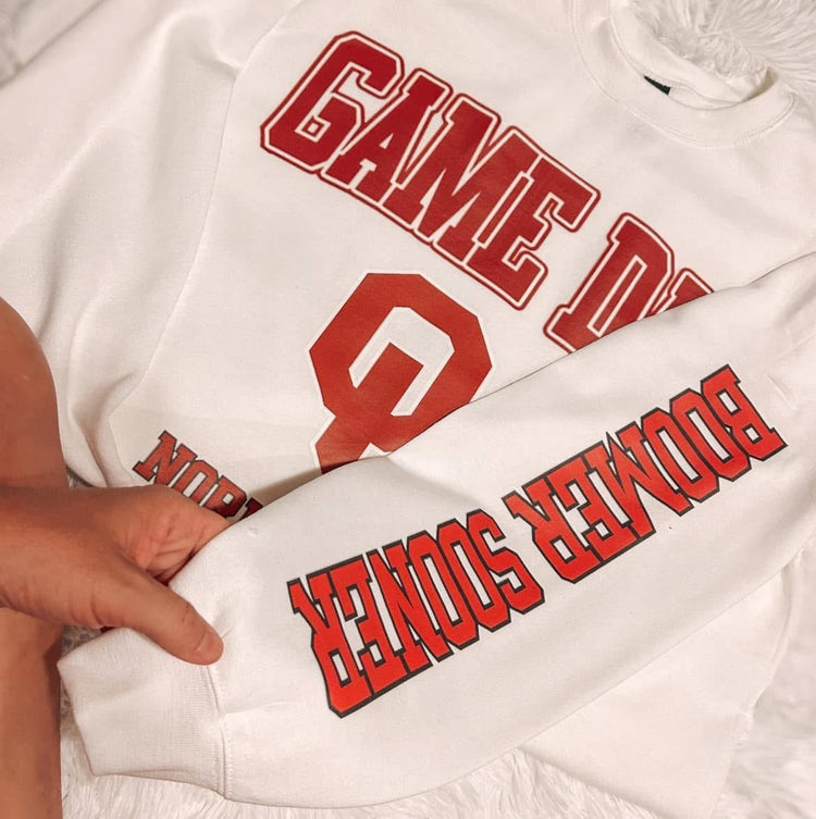Game Day Norman, OK with Sleeve DTF Transfer