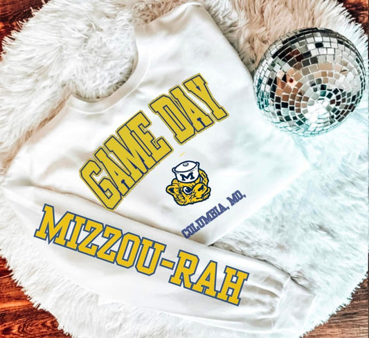Game Day Columbia, MO with Sleeve DTF Transfer